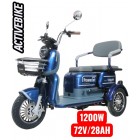 Електричний трицикл Corso Power Jet JT-933014 (1200W, 72V/28Ah) запас ходу 75 км.